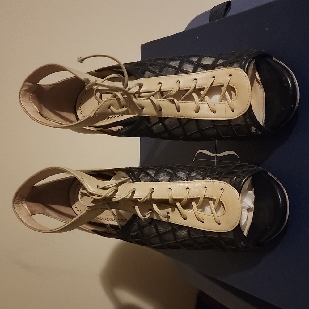 Black and Tan heels